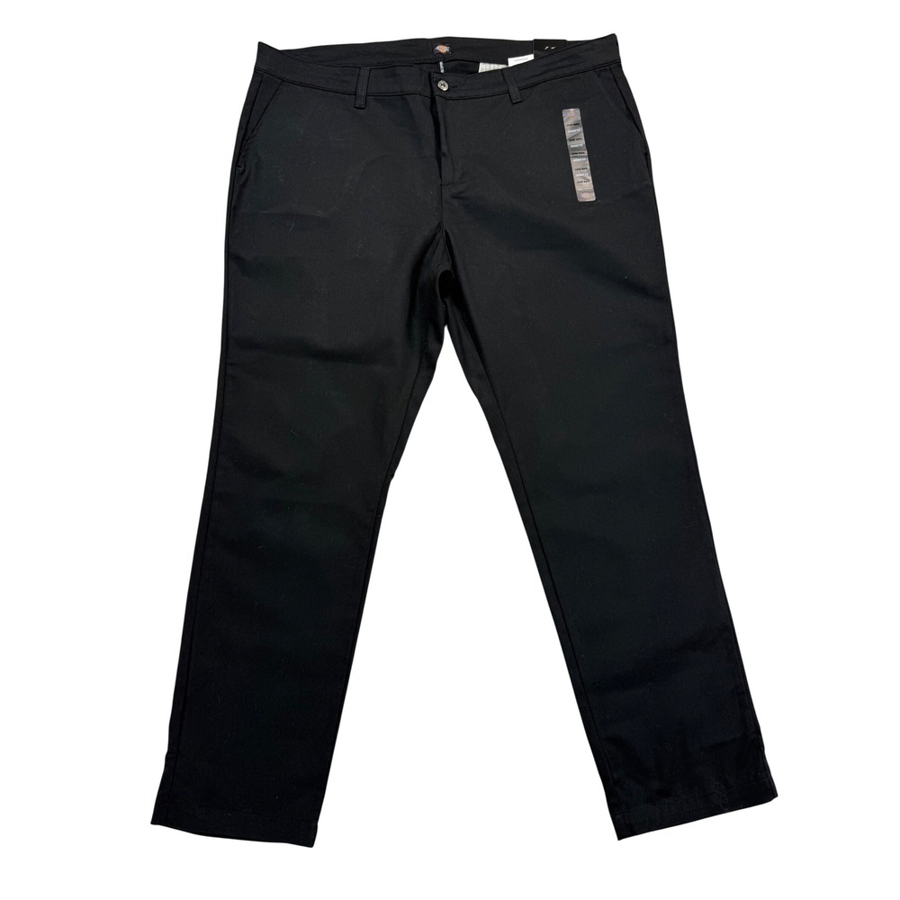 Dickies Skinny‎ Twill Pant Womens 20W Black NWT Mid Rise Stretch Workwear